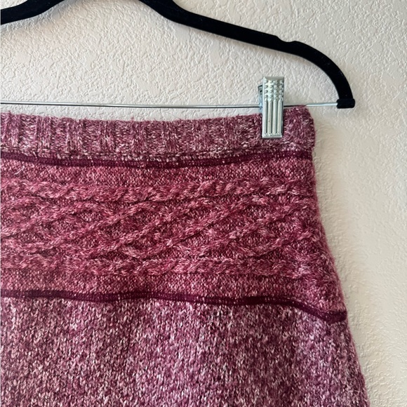 Prana Burgundy A-Line Knit Skirt - Picture 5 of 11